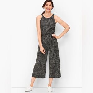 Talbots Soft Drape Jersey Romper Size XL Dark Heather Gray One Piece Pockets